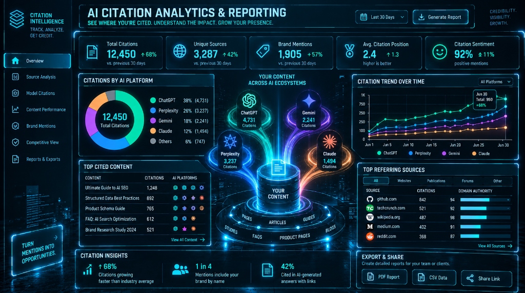 AI Citation Analytics & Reporting